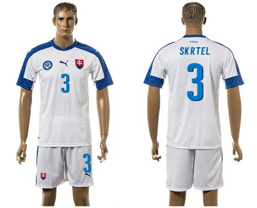 Slovakia #3 Skrtel Home Soccer Country Jersey - Click Image to Close